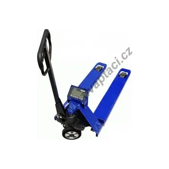Stavební technika paletový vozík s váhou KPZ 71-9 SE úředně ověřitelný DVOUROZSAH 1000/2000 kg