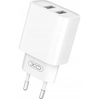 XO Síťová nabíječka CE02C 2x USB 2.1A bílá
