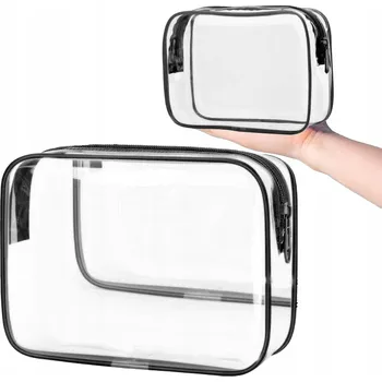 Kosmetická taška Kosmetická taštička chila MINI ČERNÁ průhledná