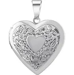 Medailon z chirurgické oceli srdce otevírací KMM52505