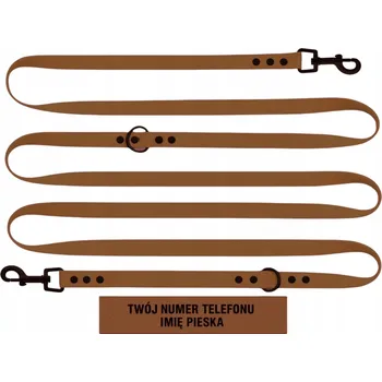 Vodítko pro psa VODÍTKO PŘEPÍNACÍ NASTAVITELNÉ VODĚODOLNÉ MĚKKÉ BIOTHANE PVC 5M 16MM