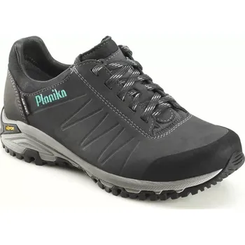 Pánská treková obuv Pánské pohodlné kožené trekovky Planika Zelenica, dark grey - UK 8