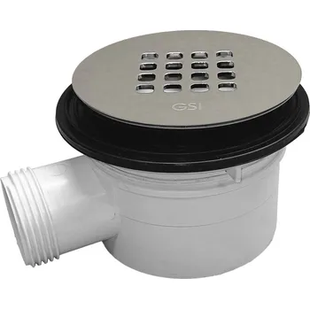 Obklad Vaničkový sifon, průměr 90mm, DN40, nízký, krytka creta mat