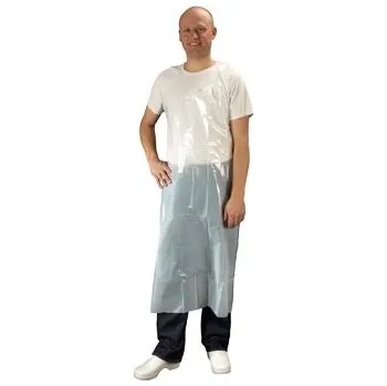 Pracovní zástěra KRUTEX Zástěra jednorázová PE bílá 140cm150ks