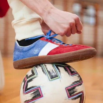 Dámské tenisky Botas Spider Tricolor - Dámské kožené tenisky / botasky modro-bílo-červené | česká výroba ze Zlína 39 EU