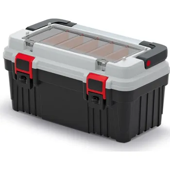 PROSPERPLAST Box s kovovým držadlem 54x27,8x26,9cm OPTIMA KOPA5530S-4C černý-šedý