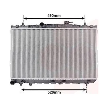 Chladič motoru Chladič, chlazení motoru VAN WEZEL 82002185