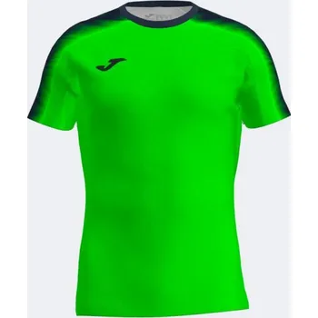 Dámské sportovní tričko JOMA ELITE XI SHORT SLEEVE T-SHIRT FLUOR GREEN DARK NAVY Velikost: M, Barva: FLUOR GREEN