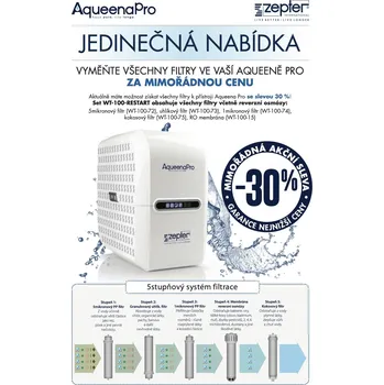 vodní filtr Zepter Restart set komplet filtrů pro Aqueena Pro 5ks
