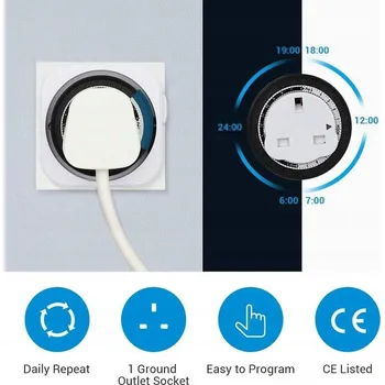 DEWENWILS Mechanické vnitřní spínací hodiny