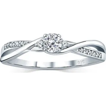 Prsten Stříbrný prsten se Swarovski® Zirconia velikost obvod 62 mm FNJR085sw-obvod 62 mm