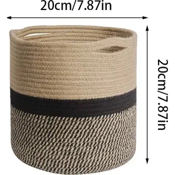 úložný prostor na hračky Úložný koš na hračky skládací bavlněný proutěný | úložný koš, dětský koš - A