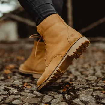 Dámská zimní obuv Vasky Lydie Caramel - Dámské kožené kotníkové boty světle hnědé - podzimní / zimní boty, obuv | Flexiko | česká výroba ze Zlína 40 EU