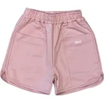 DÍVČÍ KRAŤASY JEDNOBAREVNÉ CH7243 VELIKOSTI 98-128 Velikost: 122, Barva: Růžová