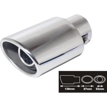 Koncovka výfuku Koncovka výfuku 87mm leštěný chrom