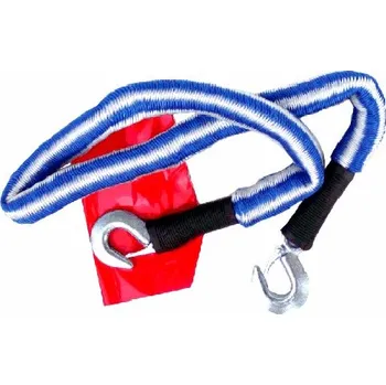 Upínací popruh Tažné autolano pružné / elastické s kovovými háky, do 1800 Kg