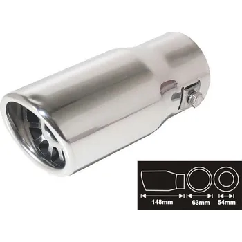 Koncovka výfuku Koncovka výfuku 63mm leštěný chrom