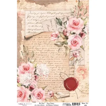 Umělecký papír Rýžový papír A4 - 1184 - Cadence (Psaníčko s pečetí) - A4