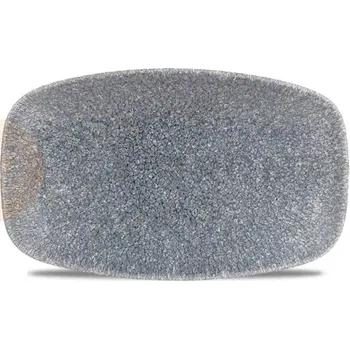 Talíř Obdélníkový talíř 121x200 mm | CHURCHILL, Raku Topaz Blue