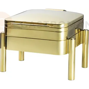 Gymnastický kůň Chafing GN 2/3 plný kryt, zlatý lesk 480x470 mm | AMBITION, Premium