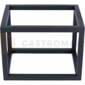 Servírovací stolek Bufetový podstavec qubik, ocelový černý, matný 12x12x16 cm | HORECA SERVICE, HS Design