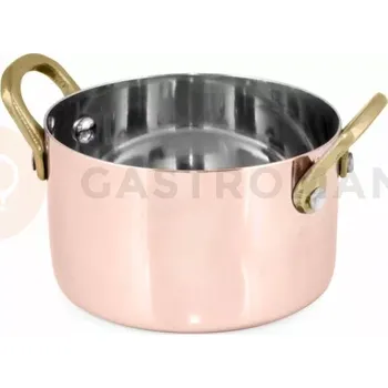 Servírovací stolek Hrnec, 2 ucha, měděný, 600 ml, 115x70 mm | AMBITION, Charms