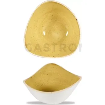 Trojúhelníková miska 260 ml, 153x153 mm | CHURCHILL, Stonecast Mustard