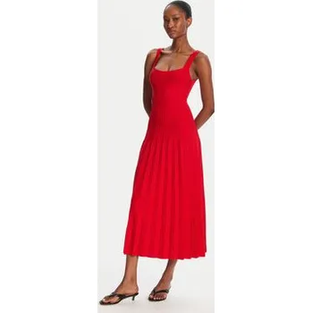 Dámské šaty STAUD Úpletové šaty Ellison R24S2213VN Červená Regular Fit XS