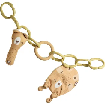 Hračka na kočárek Řetěz na kočárek / Sada 4v1 / Medvídek