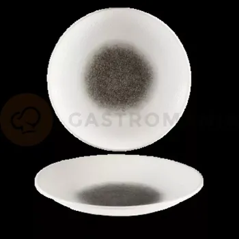 Talíř Hluboký talíř coupe 255x255 mm | CHURCHILL, Raku Quartz Black