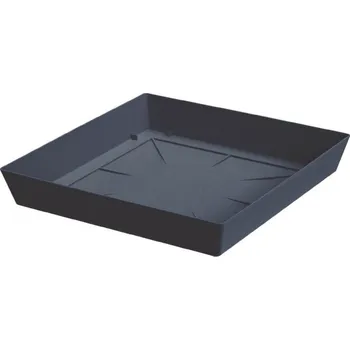PROSPERPLAST Podložka pod květináč 20cm LOFLY SQUARE PPLFQ200-S433 antracit plastová
