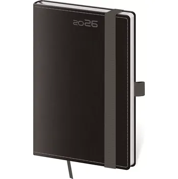 Diář Kapesní diář Double Black s poutkem