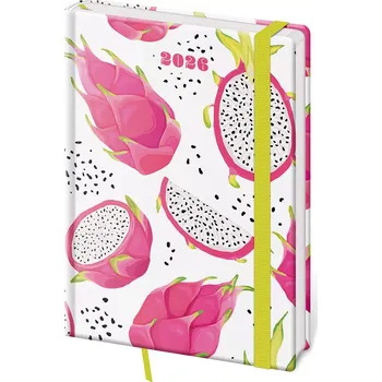 Diář Týdenní diář A5 Vario Pitaya s gumičkou