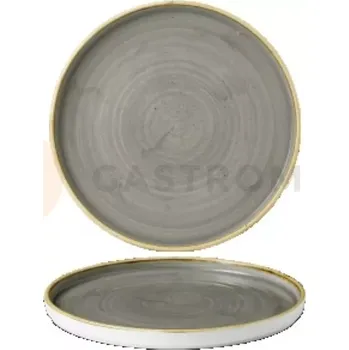Talíř Plytký talíř se zvýšeným okrajem 260x20x260 mm | CHURCHILL, Stonecast Grey