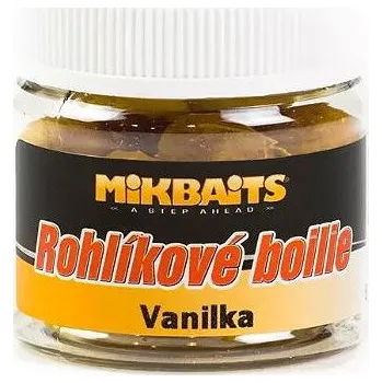 Boilies Mikbaits Rohlíkové boilie Vanilka 2 × 50 ml