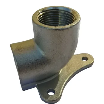 Fitinka Koleno nástěnné nerezové krátké , nástěnka NEREZ závitové - vnitřní závity - INOX - 1/2" TYP301W