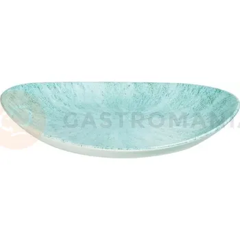 Oválný talíř coupe 255x317 mm | CHURCHILL, Studio Prints Stone Aquamarine
