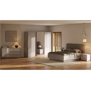 Ložnicová sestava Sada se skříní s posuvnými dveřmi 3D Megy