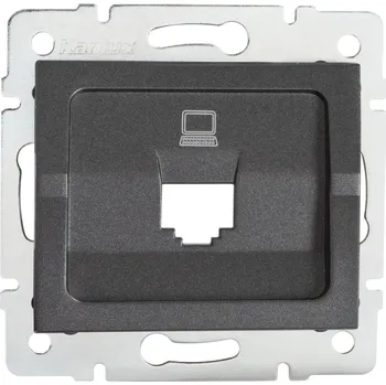 Stykač KANLUX Adaptér LOGI 02-1399-041 1xRJ45 grafit 25929