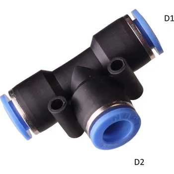 Příslušenství ke kompresoru DAR Spojka T redukce hadic 2x12mm 1x8mm PGT vzduch