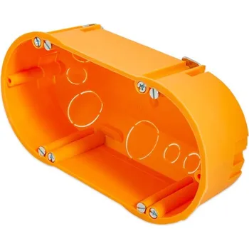 Elektroinstalační krabice f-tronic Krabice přístrojová do dutých stěn; ø68 x 47 mm E118 / dvoukrabice