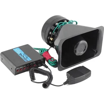 Megafon Siréna do auta policie, sanitka, 12V silná 100W + megafon a jack