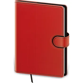 Diář Denní diář A5 Flip červeno/černý