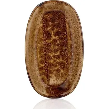 Talíř Oválný talíř 290x170 mm | BY BONE, Cowry Yellow