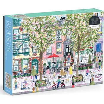 Puzzle Galison Puzzle - Michael Storrings: Kočky ve městě - 1000 dílků