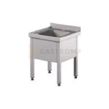 Nerezový dřez Mycí vana jednokomorová 500x500x500 mm | ASBER, STWS/55