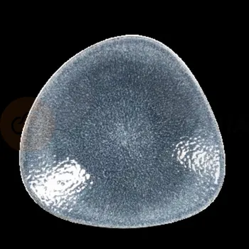 Trojúhelníková mísa 210x210 mm | CHURCHILL, Raku Topaz Blue