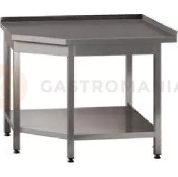 Počítačový stůl Rohový přístěnný stůl s policí 900x600x850 mm | ASBER, WTA-096