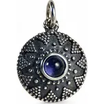 Drakkaria ISOLDA, stříbrný přívěsek s iolitem, Ag 925