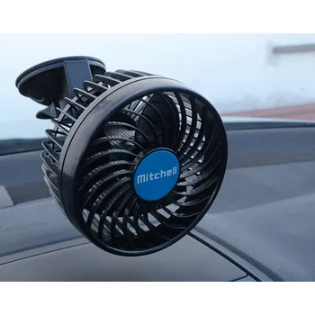 Dvourychlostní kvalitní ventilátor do auta na maxi přísavku 12V